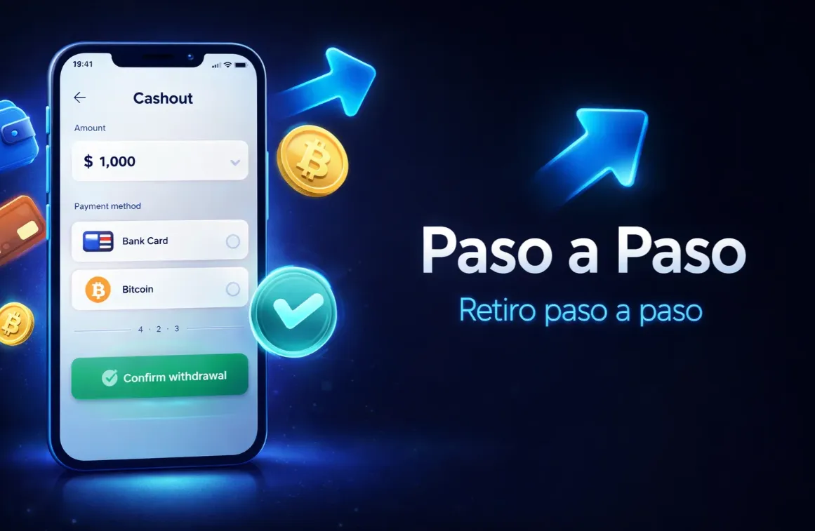 Paso a paso para retirar dinero de 1win