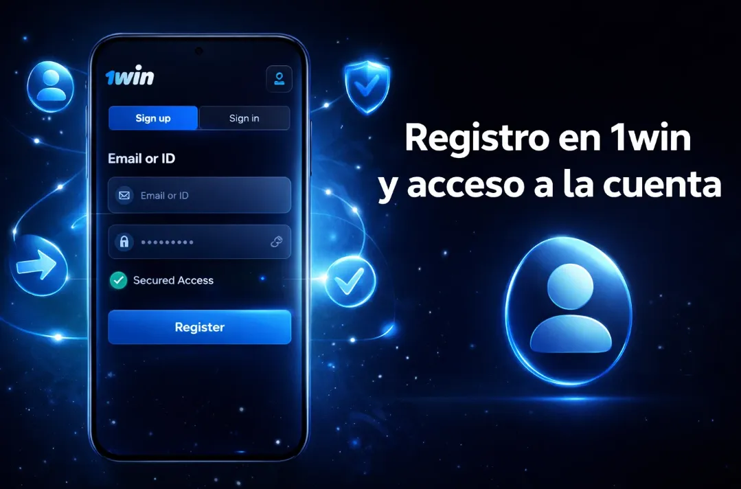 Registro en 1win y acceso a la cuenta